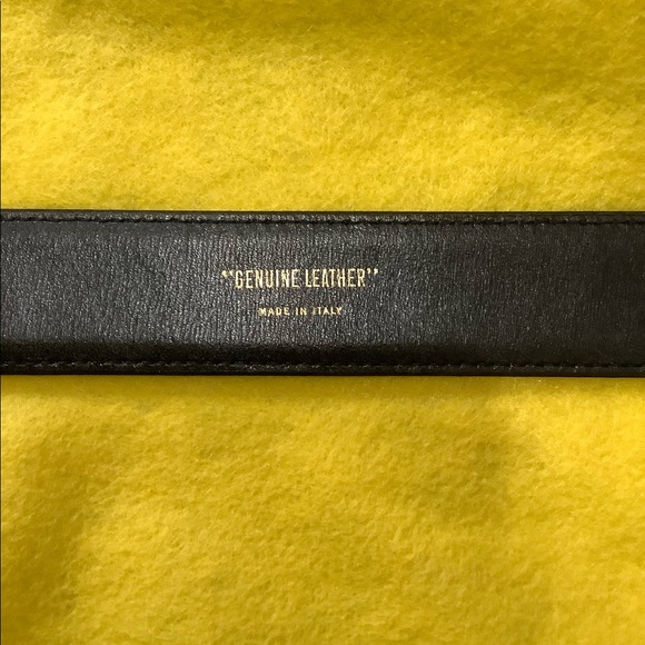 Paloma Picasso Leather Belt with Rhinestone Buckle - Picture 3 of 4